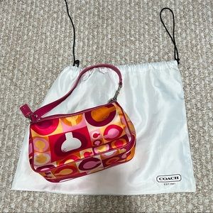 Coach SET V-Day Scarf Print Top Handle Bag